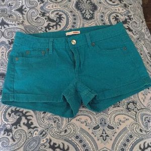 Blue shorts